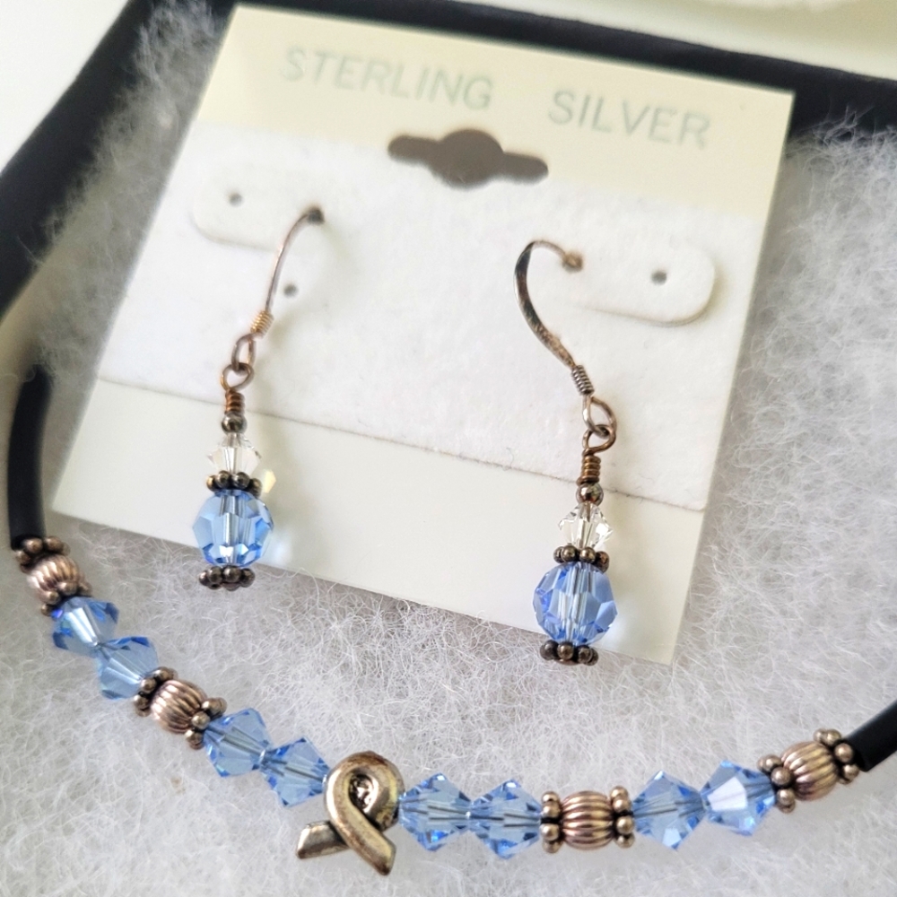 Swarovski Crystal Earring and Necklace Set